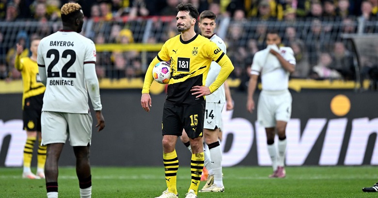 O Borussia Dortmund não conseguiu quebrar a sequência de vitórias do Bayer 04 Leverkusen no final